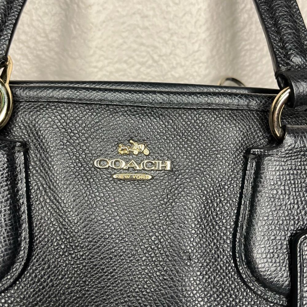 Coach Purse In Black Pebble Leather Nolita Satchel Women’s Bags 35650​​​ - Picture 8 of 16